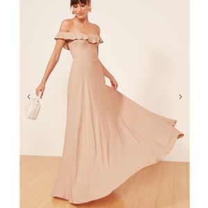 Reformation Verbena Champaign Dress